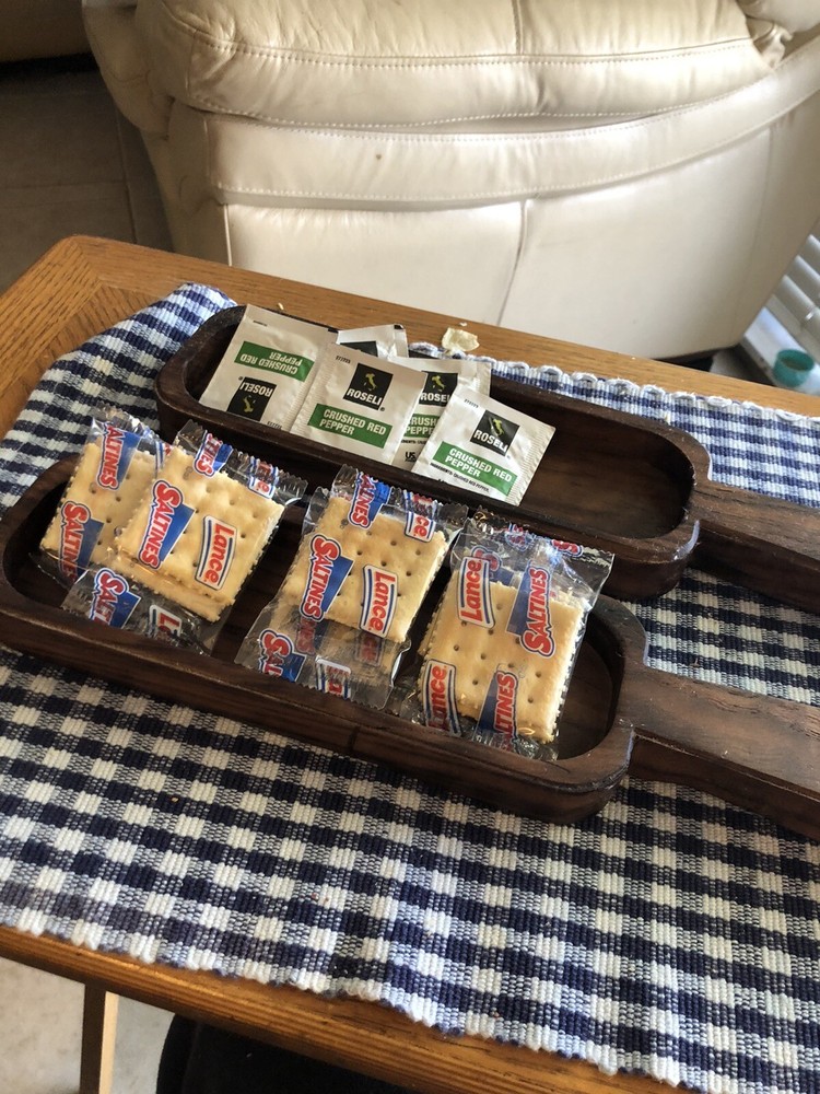 Handmade my shop Solid Black Walnut Cheese Cracker Tray NEW