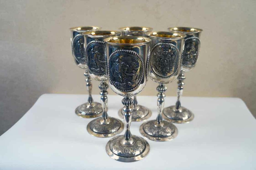 Russian ROMANOV coronation Goblets