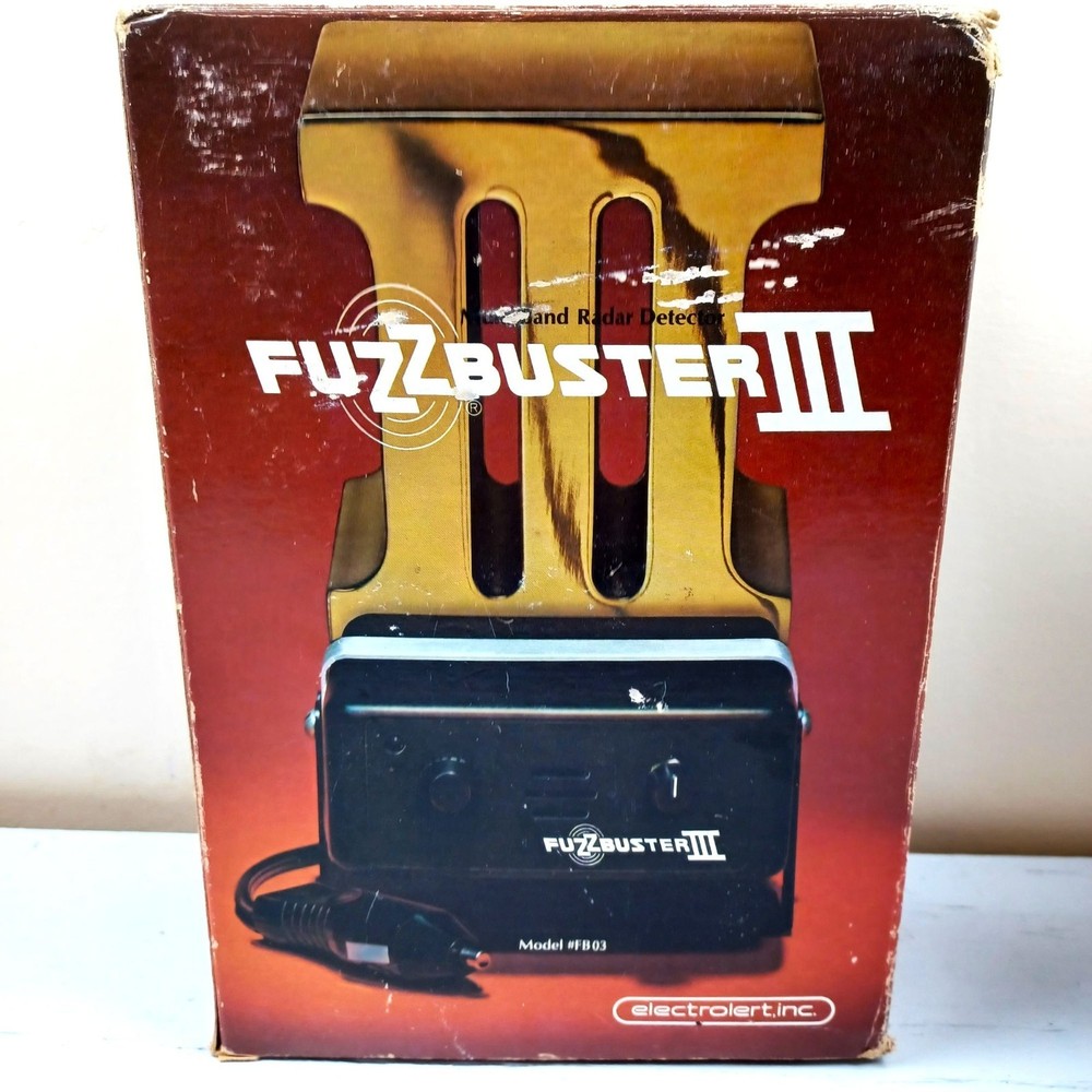 Fuzzbuster III Radar Detector With Sensitivity Control & Original Box Tested Wor