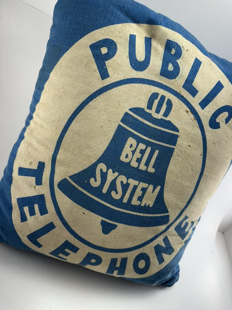 Bell System Public Telephone Pillow
