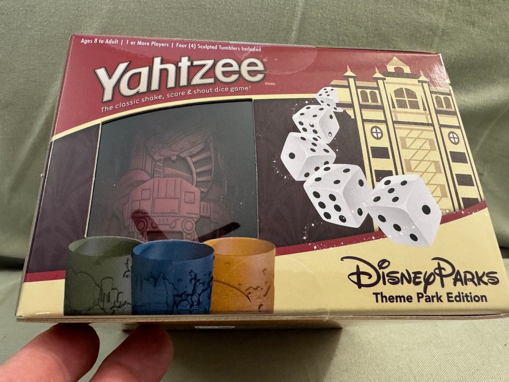 Disney Parks Yahtzee Game NEW