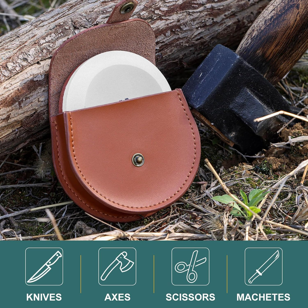 Angerstone Axe Sharpener - Multipurpose Axe/Hatchet Sharpening Stone - Whetstone