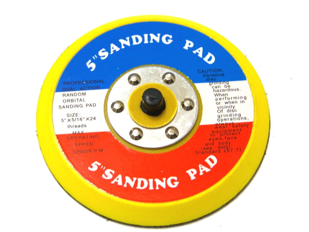 5" SANDING PAD HOOK & LOOP FACE FOR DA SANDER PALM  D/A SANDER SANDING DISC
