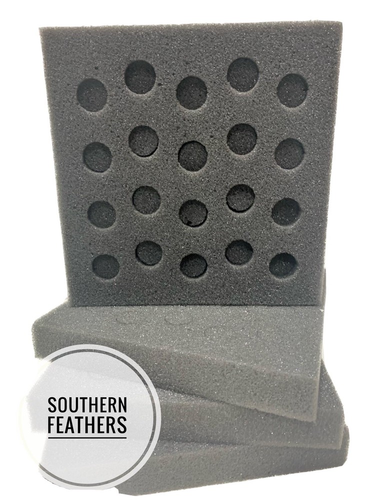 (20) Button Quail 20 Hole Foam Egg Shippers