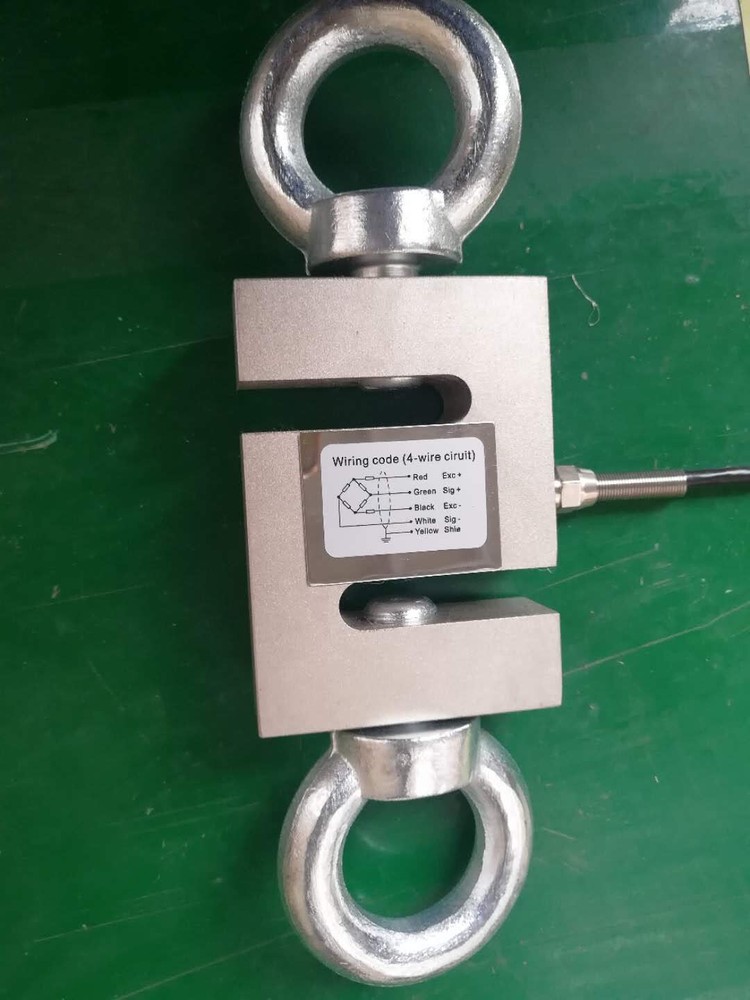 2000 LB S-TYPE LOAD CELL HANGING CRANE HOPPER SCALE SENSOR TENSION & COMPRESSION