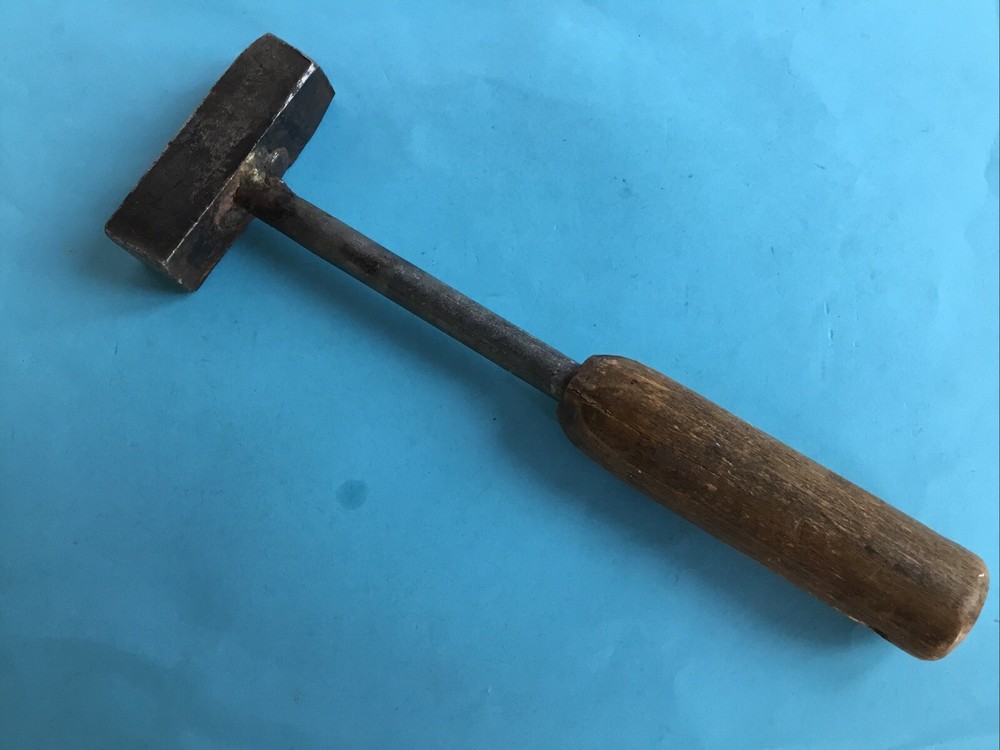 Rectangular 2.5" long Head 9.1 ounce Metal Working Hammer