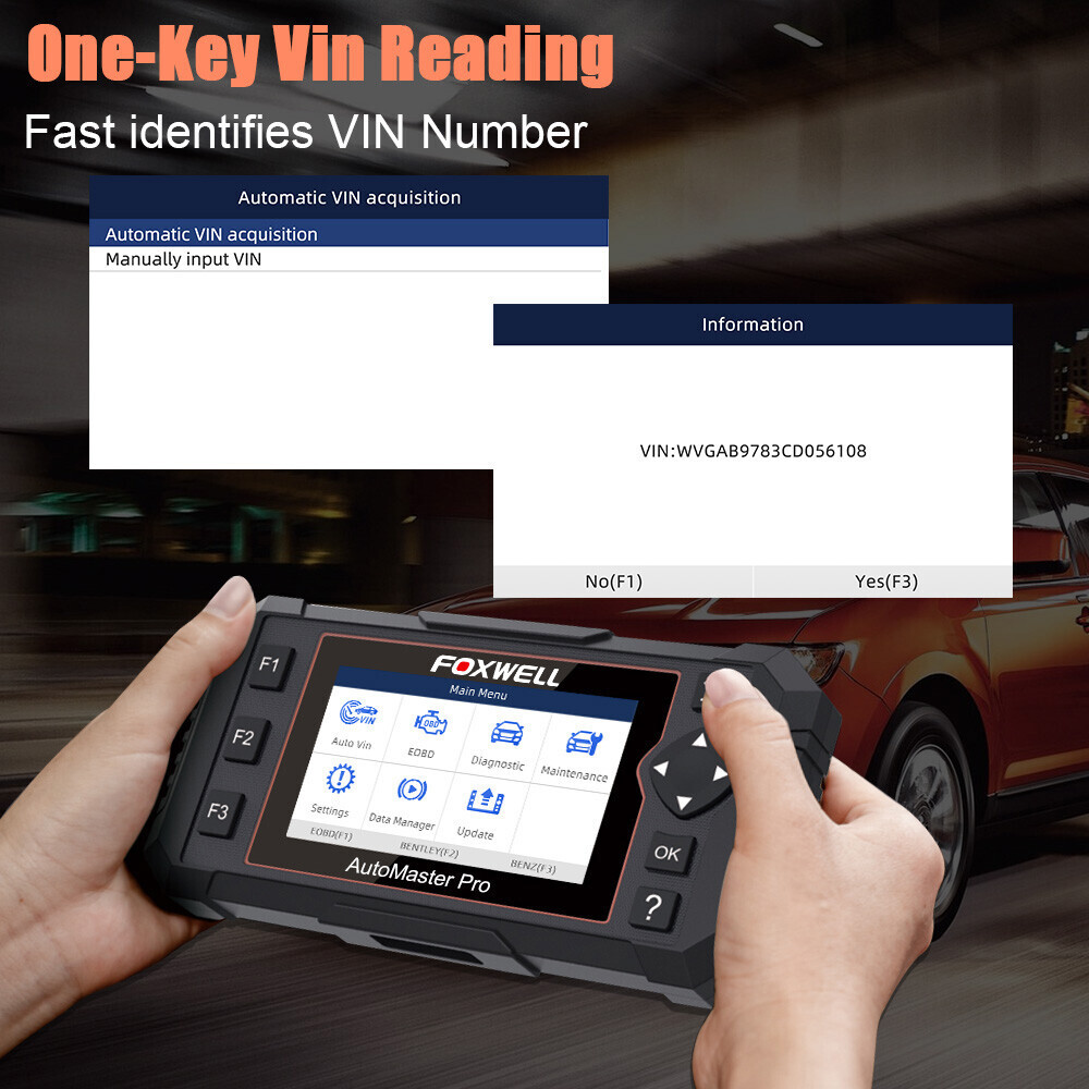 FOXWELL NT614 Elite OBD2 Scanner Auto Diagnostic Car Code Reader Oil EPB Tool US