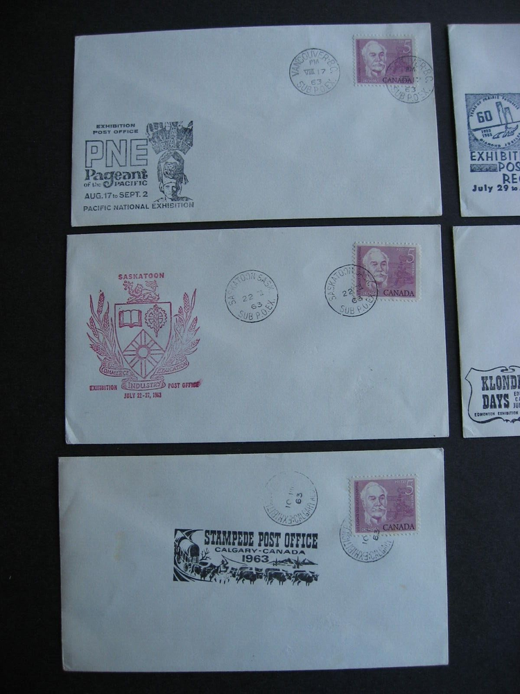 Canada exhibition covers 5 different from 1963 check them out!