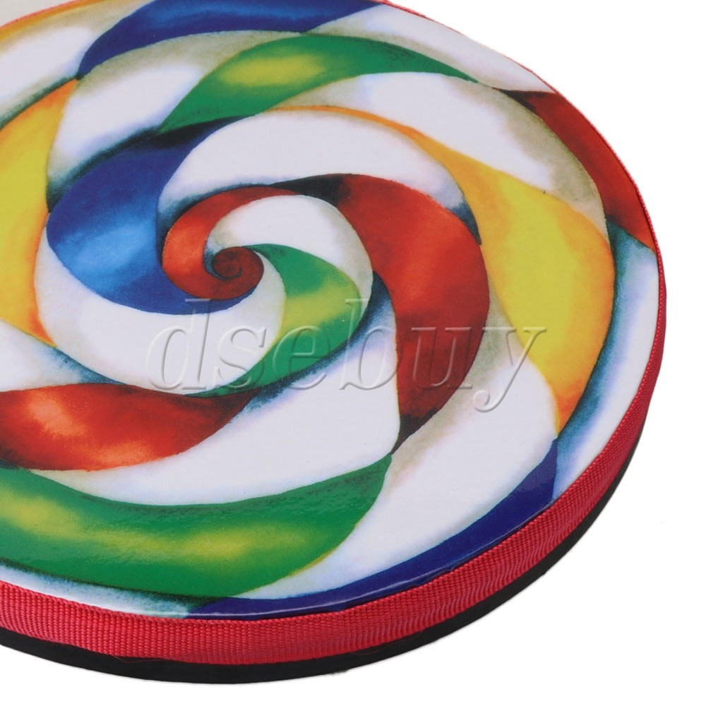 7.9" Lollipop Shape Drum Percussion Musical Instruments with Candy Drumstick