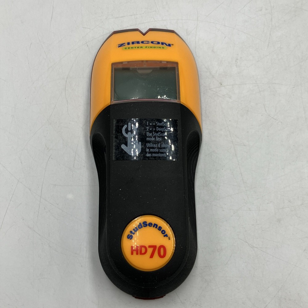 Zircon StudSensor HD70 Stud Finder LED Center Detection Wire Warning