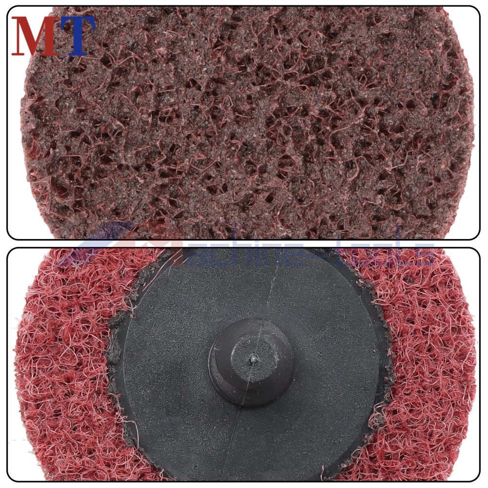 2 Inch Medium Nylon Surface Conditioning Quick Change Sanding Discs - 25 Pack