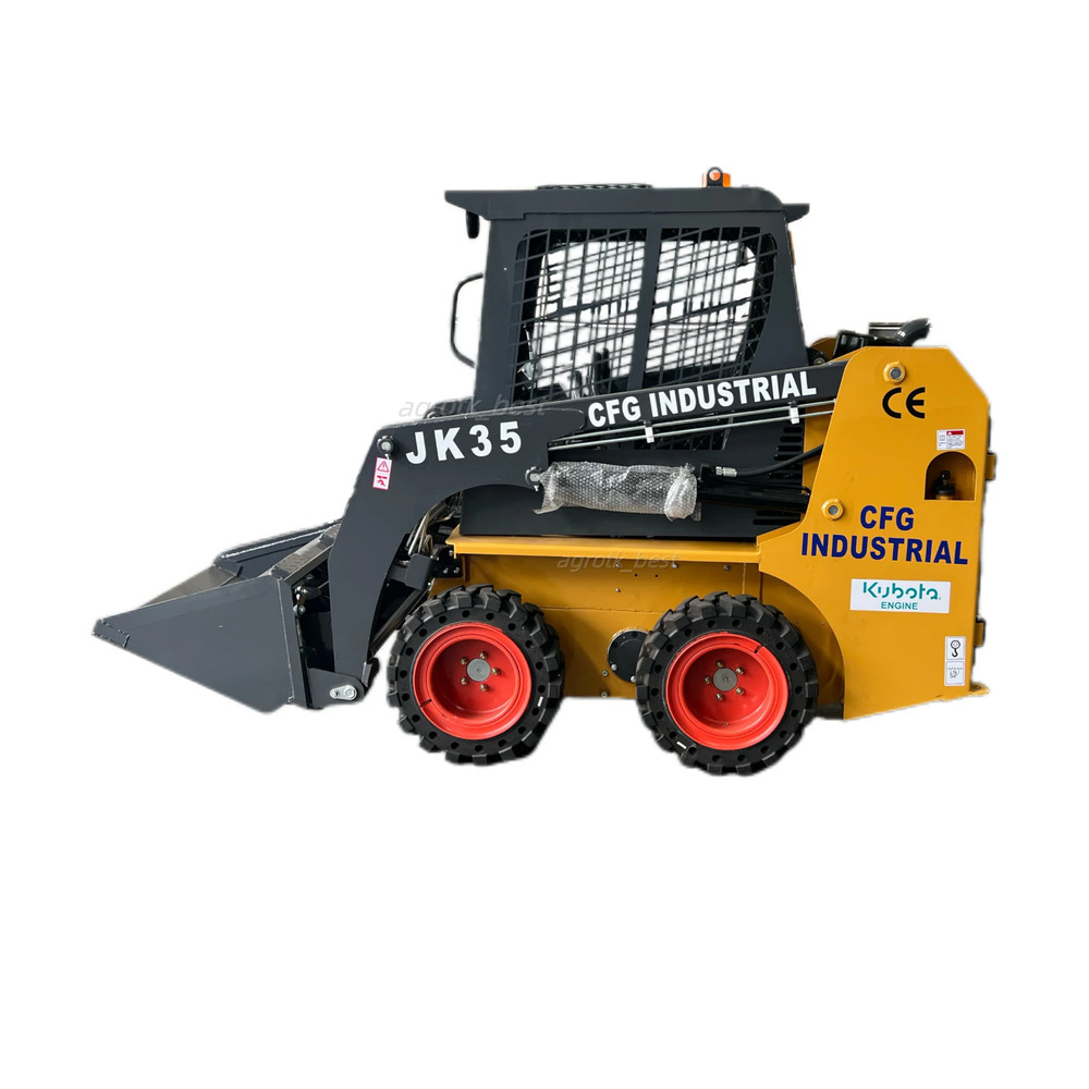 1.4 Ton Open Operator Wheel Skid Steer Loader