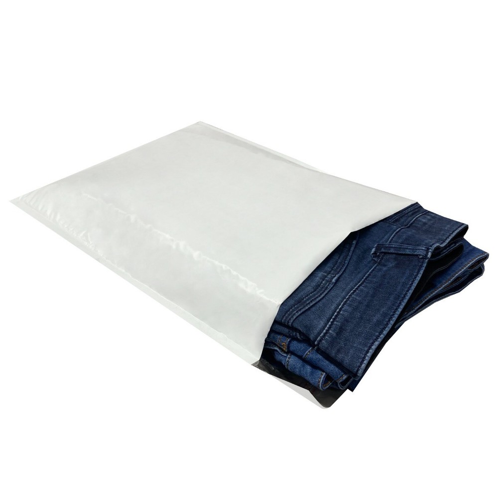 UOFFICE 100 Poly Bubble Mailer Bags per Pack 14.25 x 20" #7 Envelopes White Self