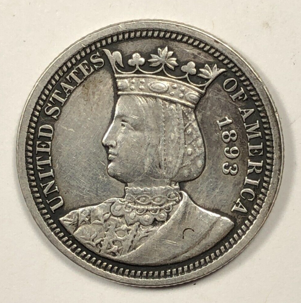 1893 Isabella Commemorative Quarter. .25. Extra Fine.