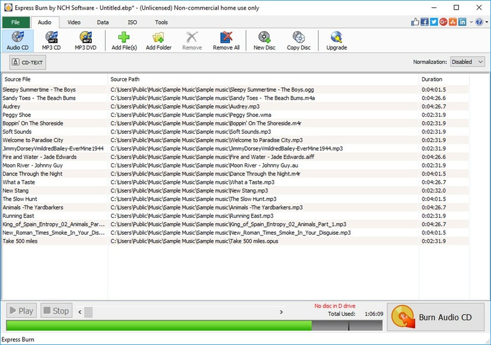 Express Burn CD DVD Blu Ray writer burn and authoring Software NCH