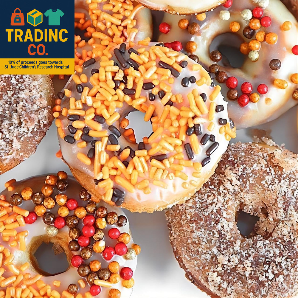 Donut Maker, Electric Non-Stick Surface Makes 7 Small Doughnuts Mini Donut Maker