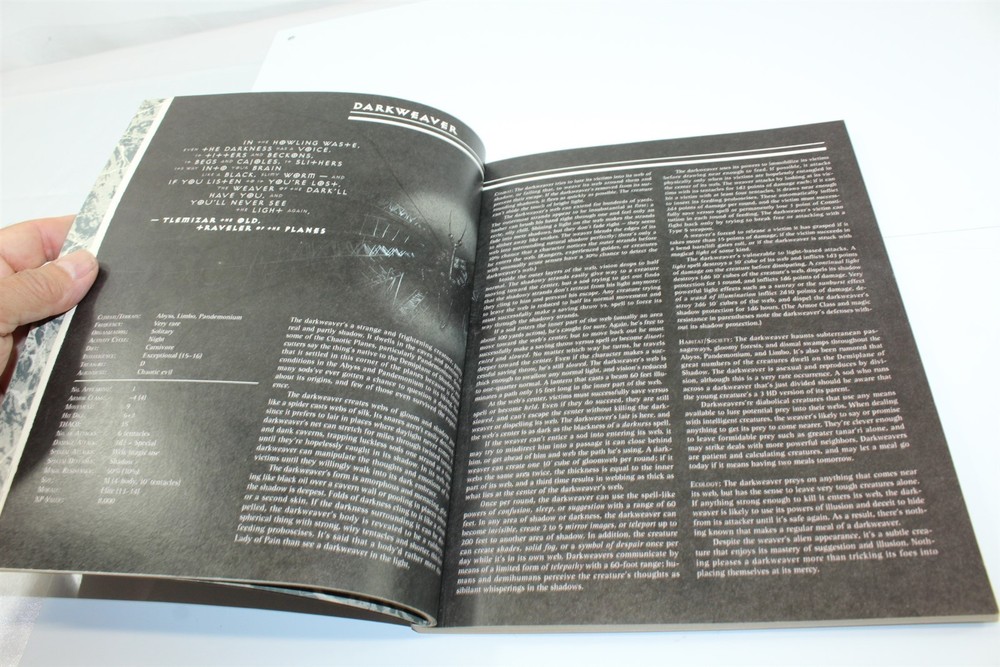 Vintage 1995 Advanced Dungeons & Dragons Monstrous Compendium Appendix II