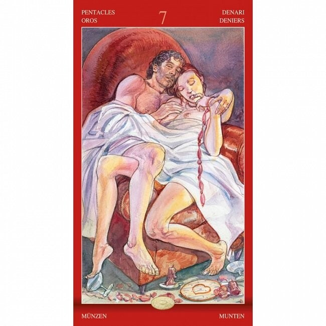 Карты Таро Магия наслаждений 78 карт + рус инструкция Tarot Desk Cards