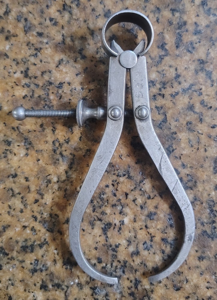 🗽 VINTAGE L.S. STARRETT 4" OD CALIPER