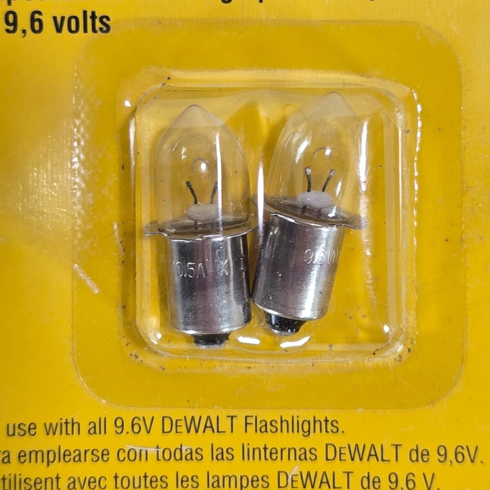 DeWalt DW9023 - 9.6 Volt Flashlight REPLACEMENT FLASHLIGHT BULBS