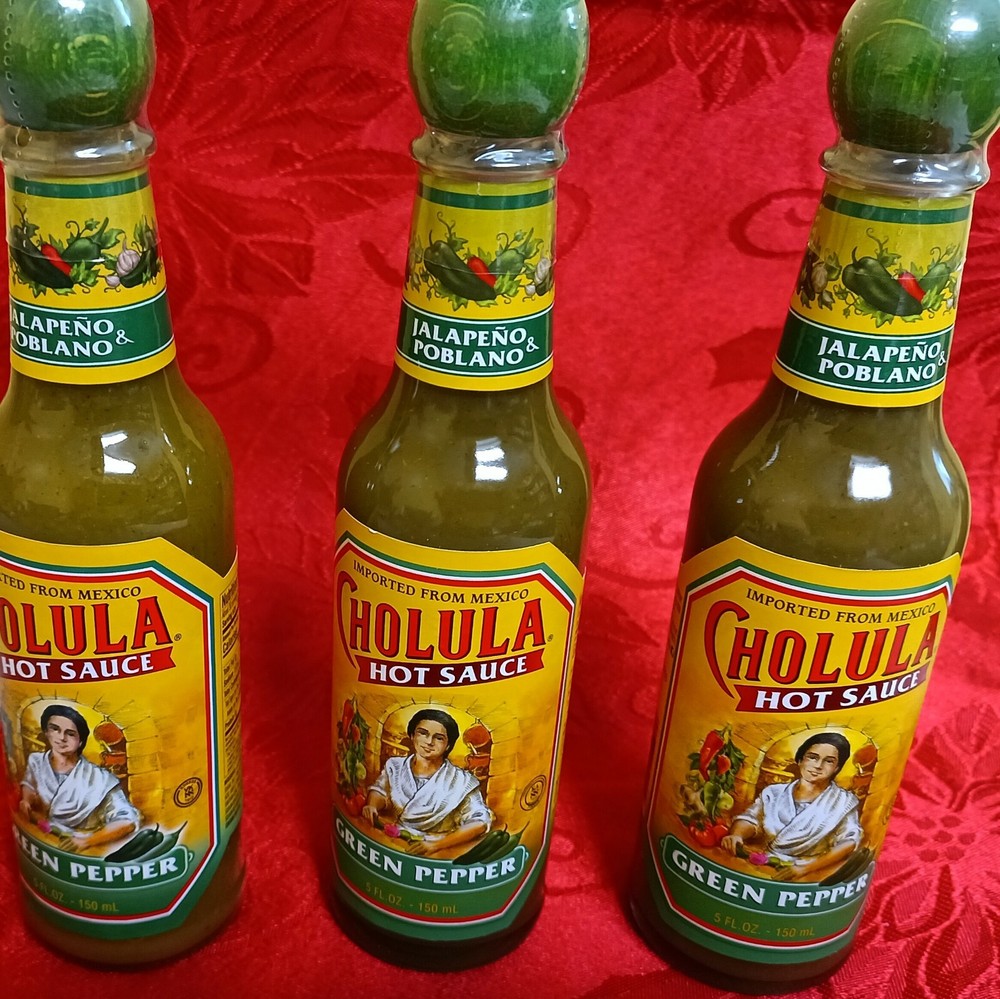 Cholula Green Pepper Hot Sauce 5oz Each. ( 3 PACK )