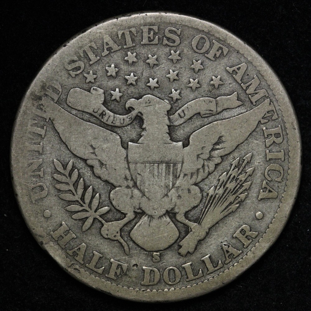 1901-S Barber Silver Half Dollar CHOICE VG E287 KHE