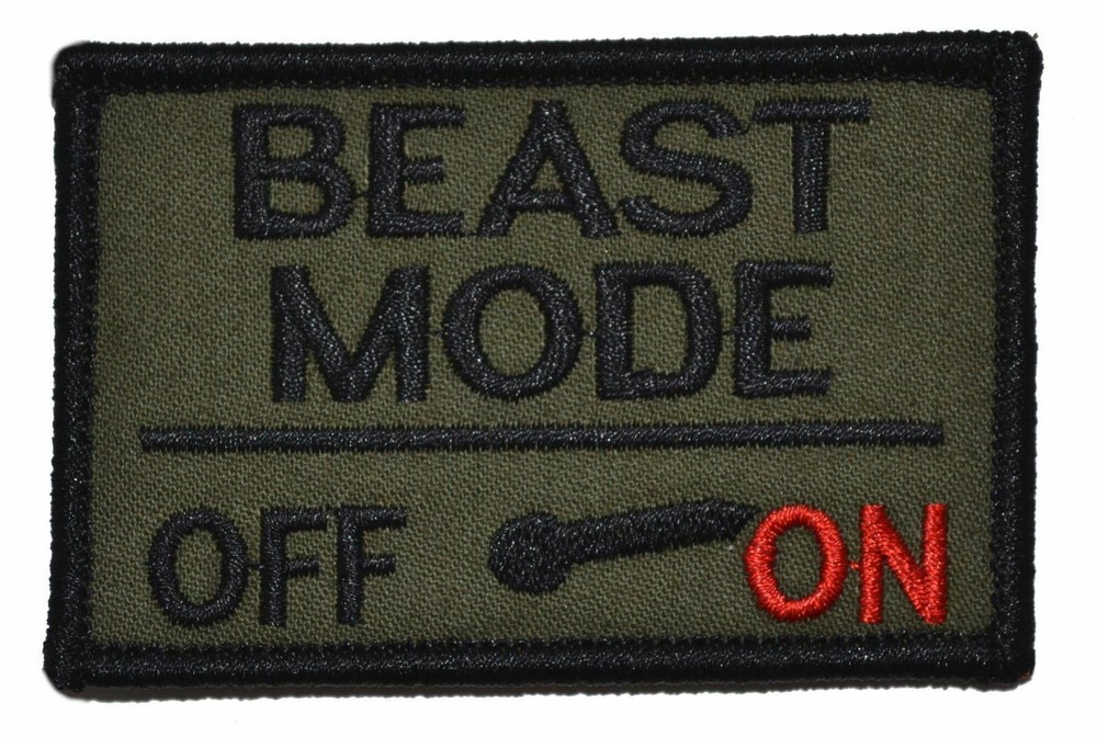 BEAST MODE Activated - 2x3 Hook Fastener Patch