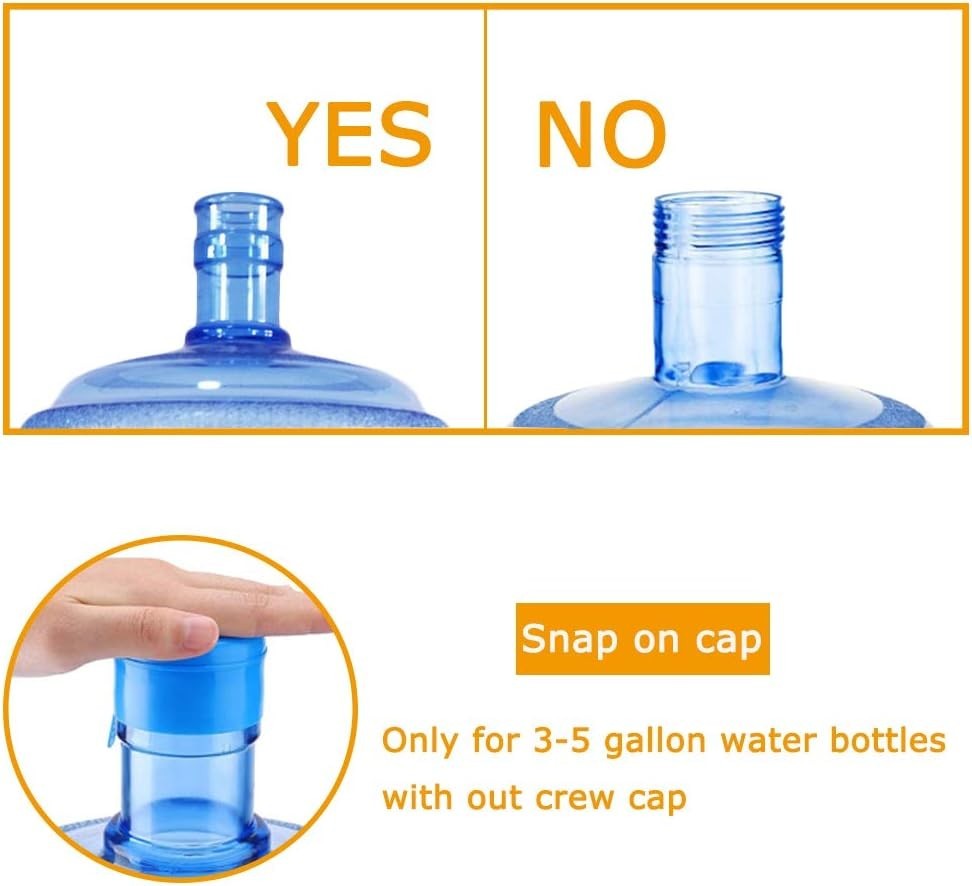 30 Pack Non Spill Caps,Reusable 55mm 3 and 5 Gallon Water Bottle