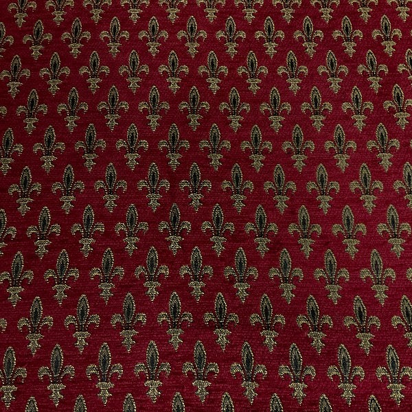 Burch Florence Red Chenille Upholstery Fabric
