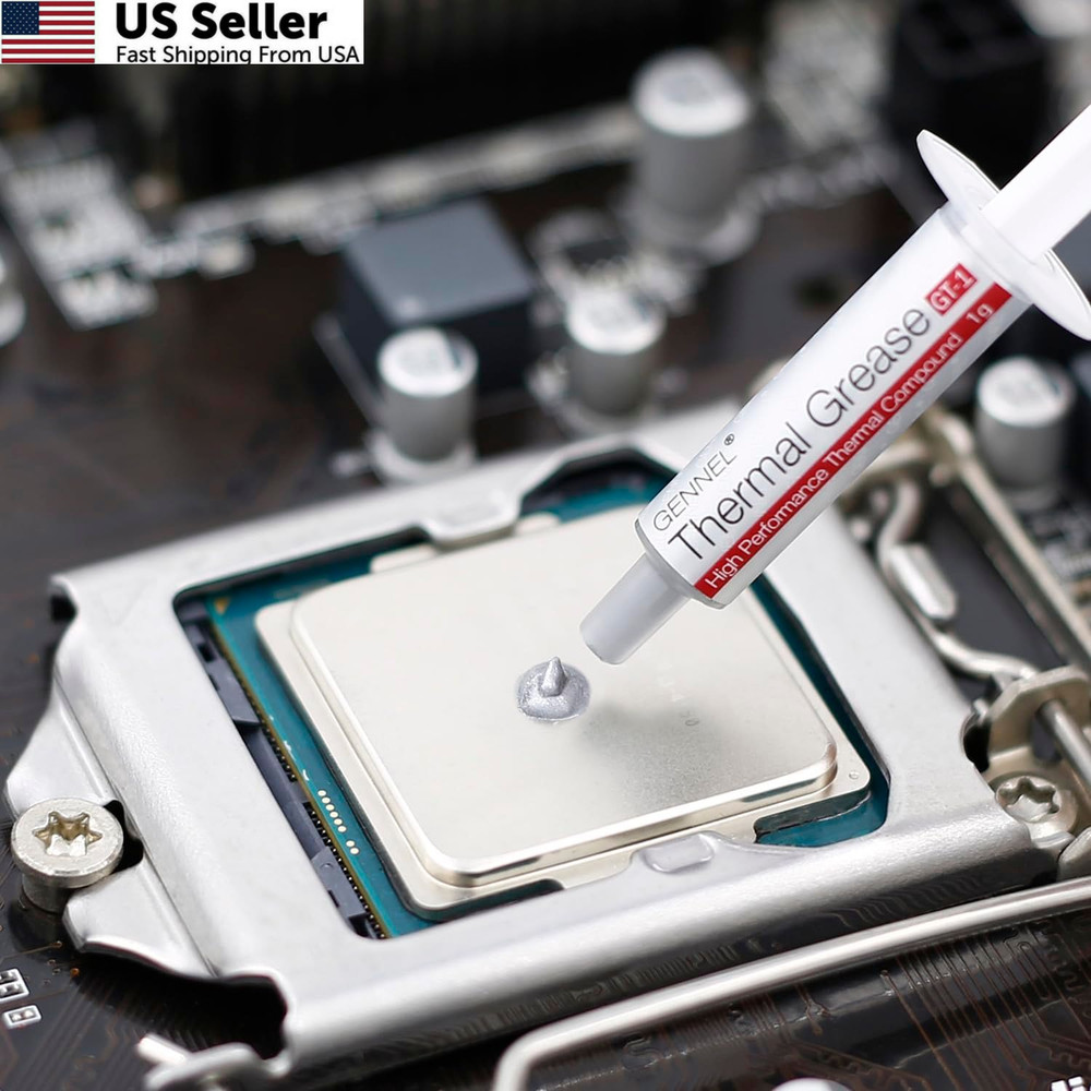 GENNEL 2-Pack GT-1 Silver CPU Thermal Paste (1g*2), High Performance 2 Pack