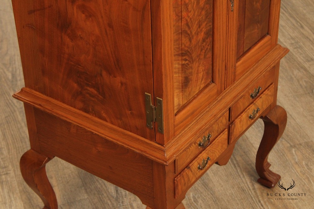 Bench Made Pennsylvania Walnut Spice Or Valuables Chest