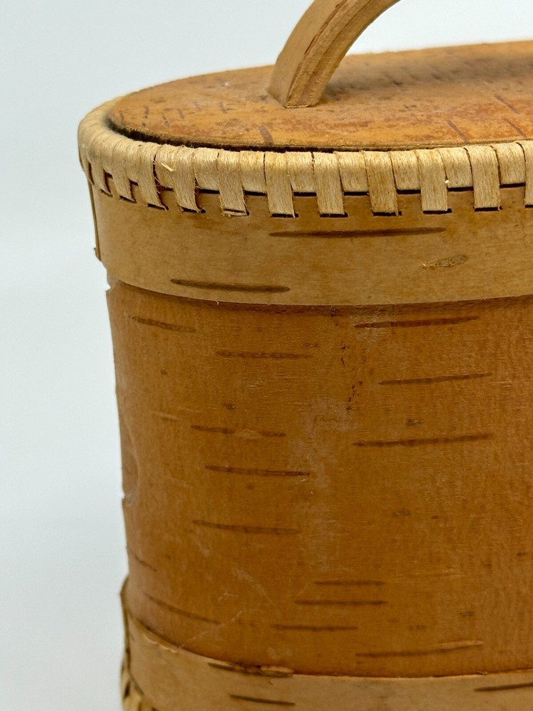 Handmade Bark Veneer Box with Lid