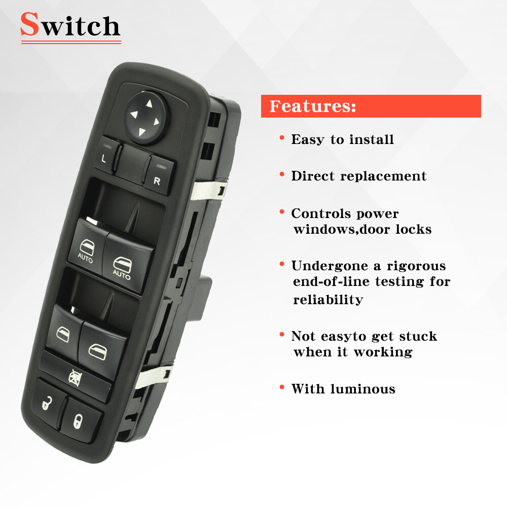 ✅✅For Dodge Ram 1500 2500 3500 2009-2012 Front Driver Master Power Window Switch