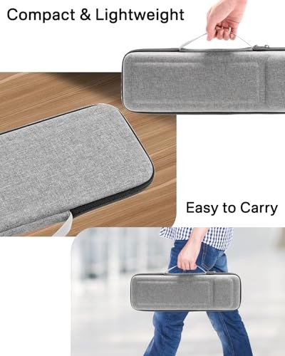 Hard Storage Case Compatible with Apple Magic Keyboard + Magic Mouse. Grey