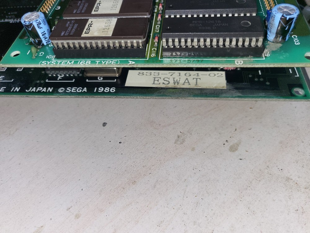 Original Sega E-Swat Arcade PCB Board Tested Working 100%