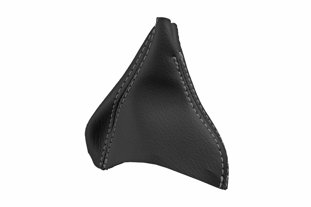 Automatic Shift Boot Cover Leather for Volvo XC90 2003-2014 Black Gray Stitch
