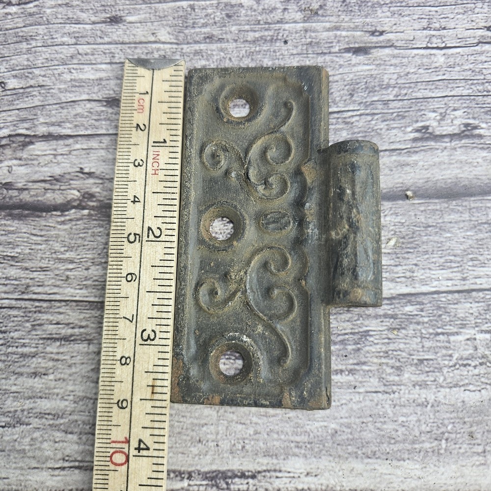 Vintage Decorative Cast Iron Hinge - Half Only - 3½" x 2”