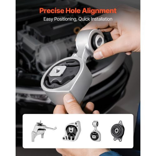 Engine and Transmission Motor Mount Kit Replacement, Set of 4, Compatible with 2