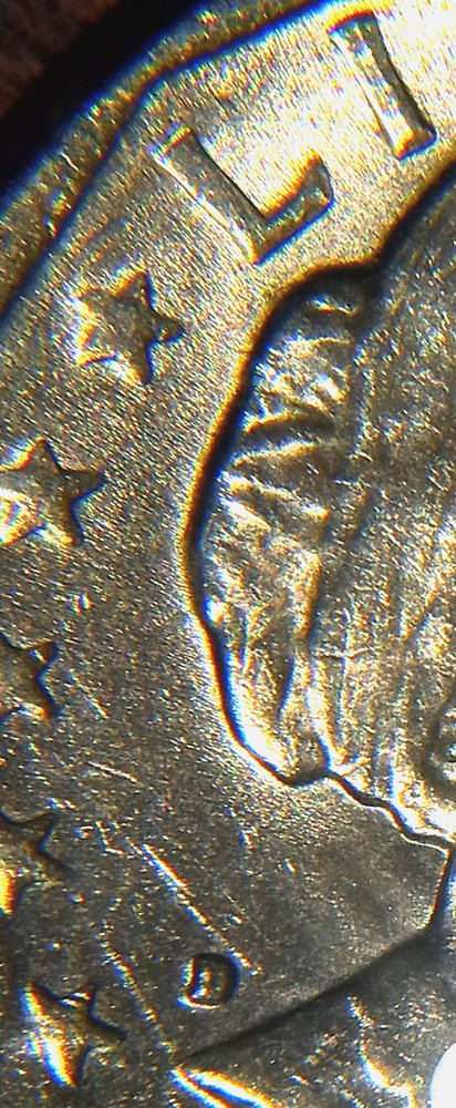 1979 D Filled Mint Mark Error - SBA Susan B. Anthony Dollar - #2 - Other Errors