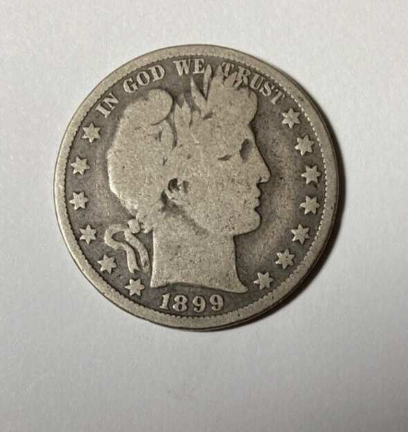 1899-O Barber Half Dollar Nice Original Good+