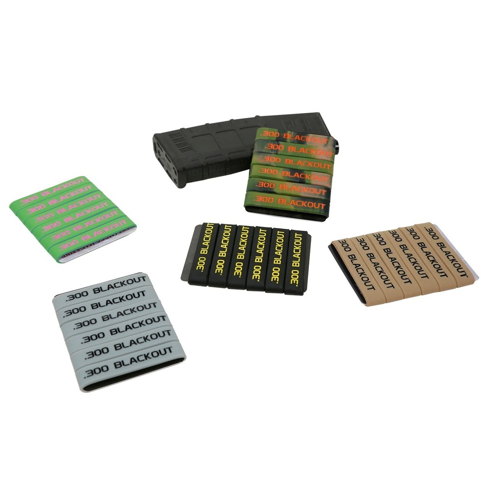 6 Pcs Multi Caliber Magazine Marking Band for Mag Safe Storage Tactical Range