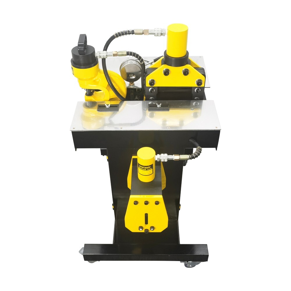 900W Electric Busbar Processor Machine 3in1 Cutter Puncher Bender Bus Processing
