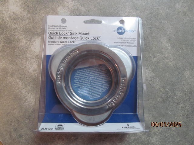 InSinkerator Sink Mount QLM-00 Quick Lock Flange for Food Waste Disposal