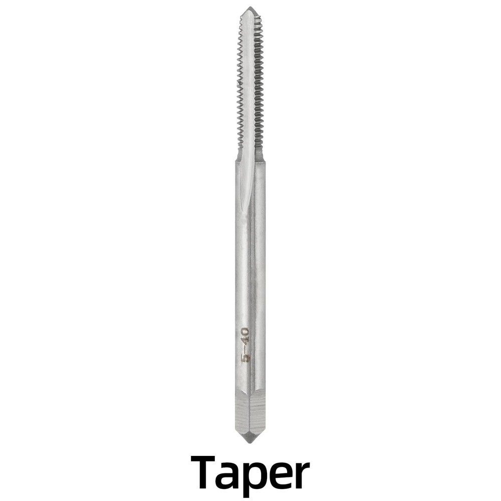 Hand Tap 5 40 UNC Right Hand Threading Metalworking Tool 3 PCS