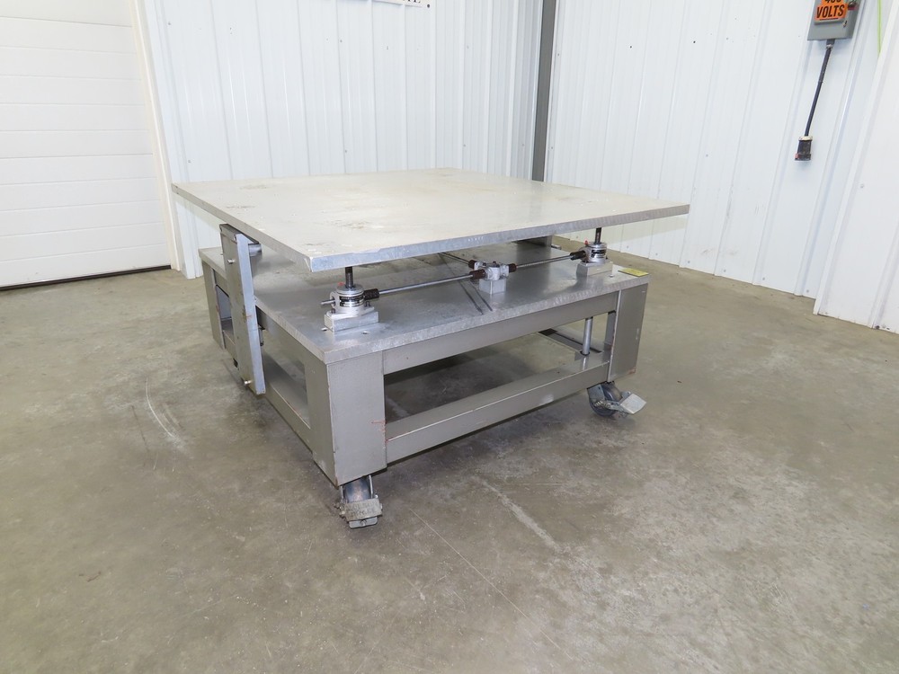 1" Aluminum Top Machine Base Weld Table 45x43" Work Bench Table Joyce Screw Jack