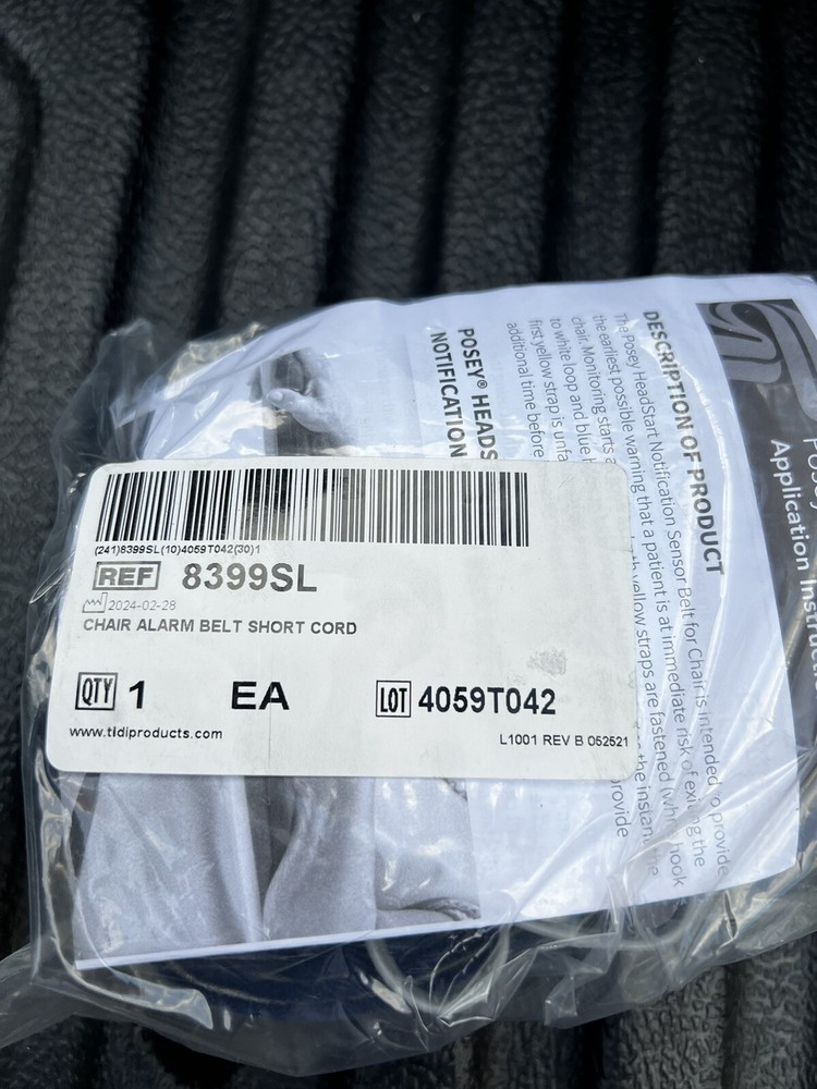 Sensor Belt For Chairs Posey HeadStart Notification Belt 8399SL