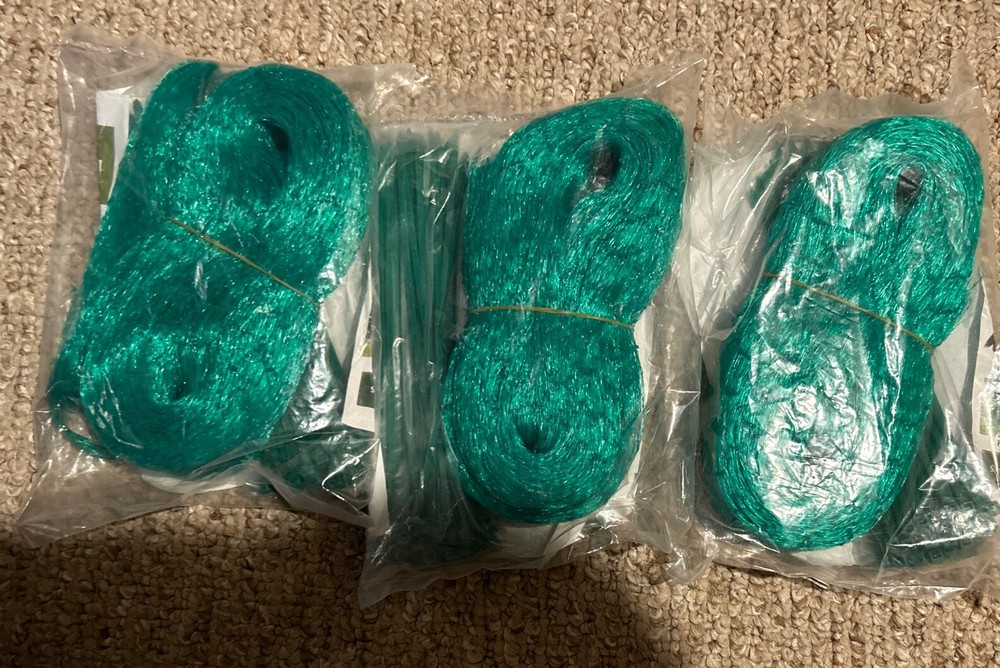 3 Pack Hselar Garden Netting Protective Netting for Fruit & Vegetables Free Ship