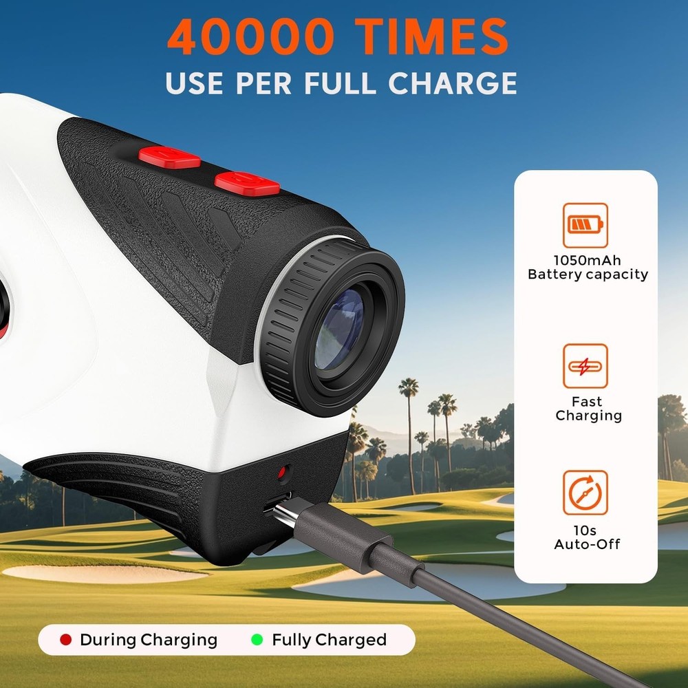 Golf Rangefinder with Continuous Scan & Slope Compensation - Accurate & Reliable