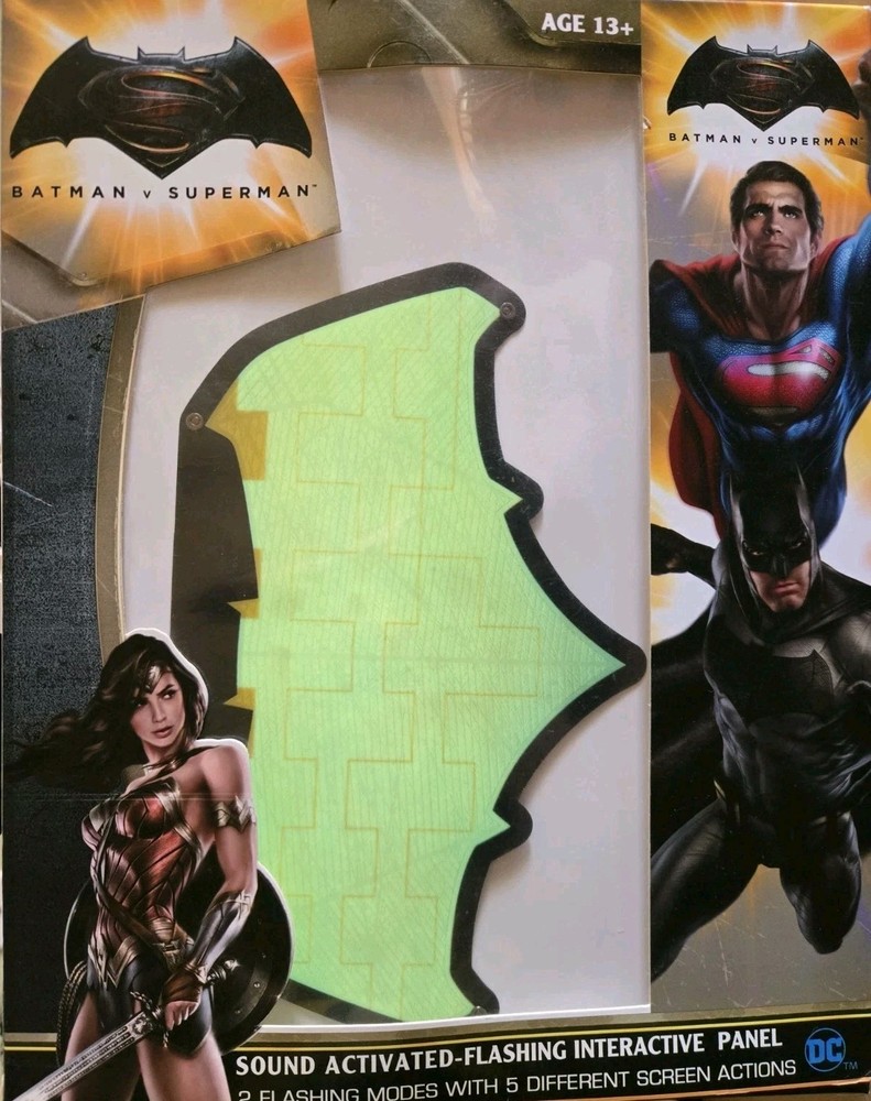 Batman V Superman Sound Activated Flashing Interactive Panel