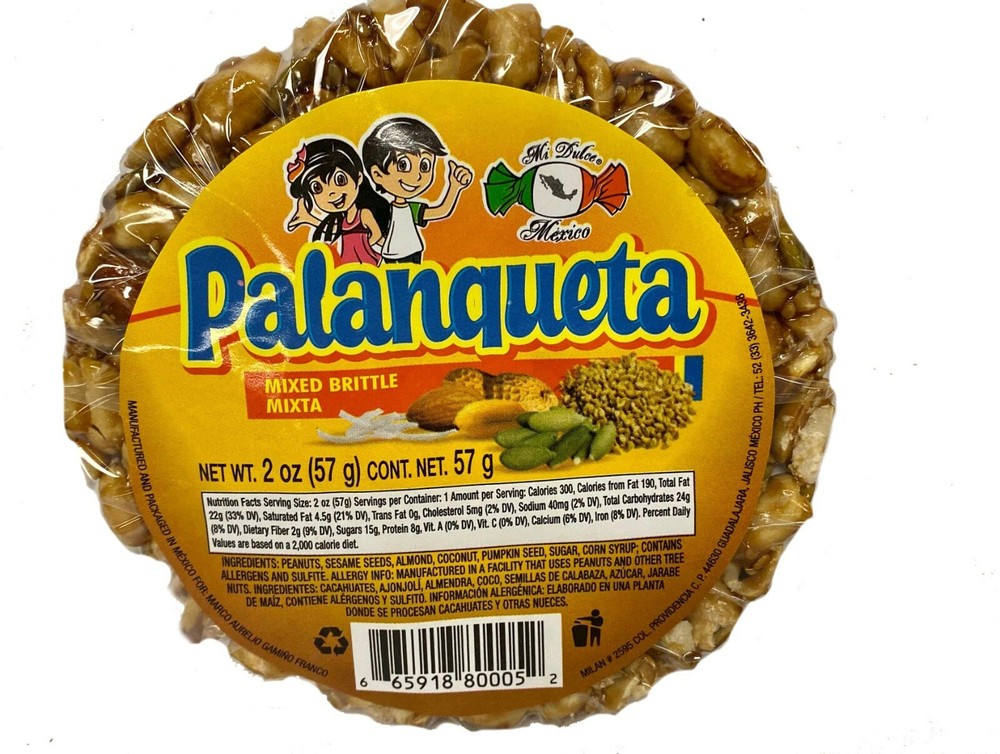 MDM MIXED BRITTLE 2PCS 2OZ ROUNDS PALANQUETA MIXTA